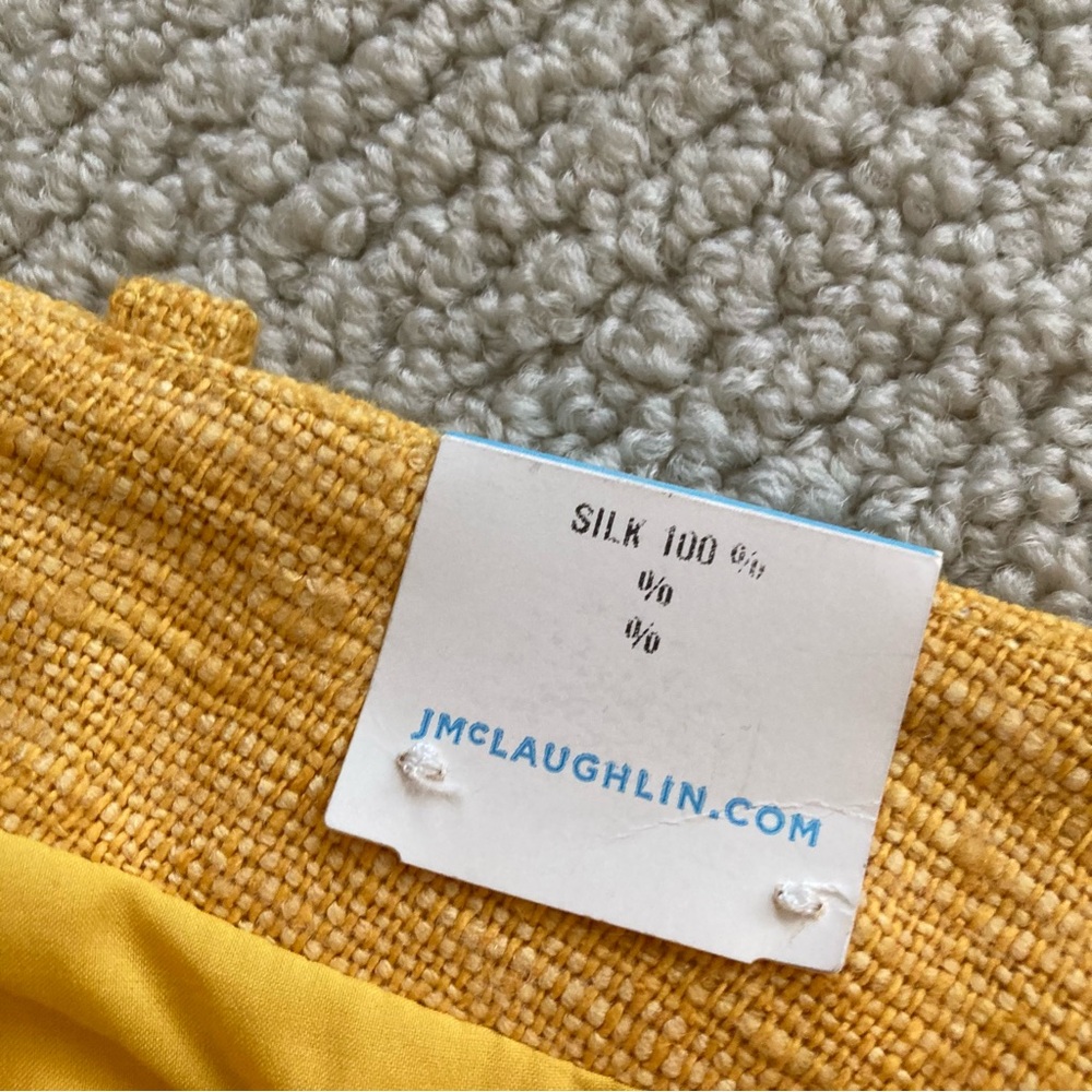 NEW J. McLaughlin Keller Relaxed Fit Clasp Fly Pant Trousers Marigold Size 4 NWT - Picture 5 of 12